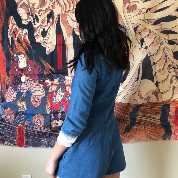 Denim Romper - Picture 3 of 3